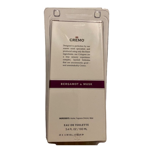 Cremo Bergamot and Musk 3.4 oz / 100 mL Eau De Toilette Spray NEW - Discontinued - Picture 5 of 10